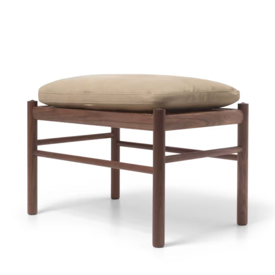 Carl Hansen & Søn OW149F Fusshocker von Carl Hansen & Son Terra Marble 20366, Walnuss geölt