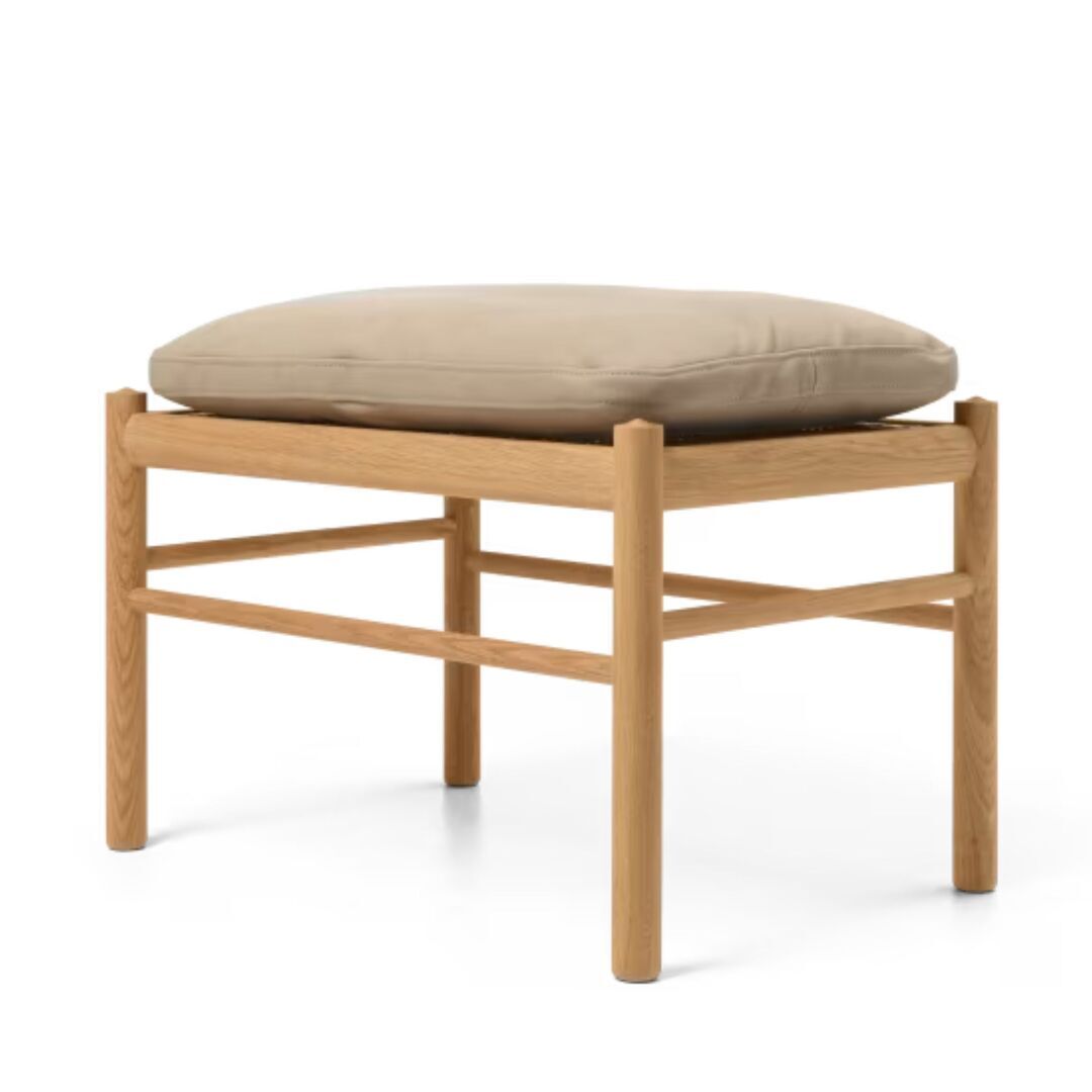 Carl_Hansen_Son_OW149_Footstool_Eiche_geolt_Terra_Leder_Marble