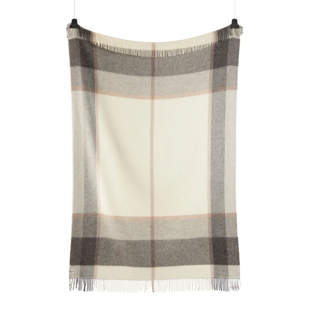 Røros Tweed Lammwolldecke Myrull 140 x 220 cm von Røros Tweed Natural