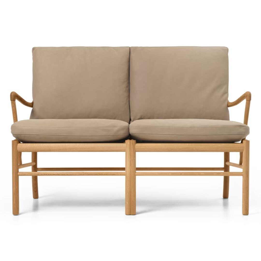 Carl Hansen & Søn OW149-2 Sofa von Carl Hansen & Son Terra Marble 20366, Eiche geölt