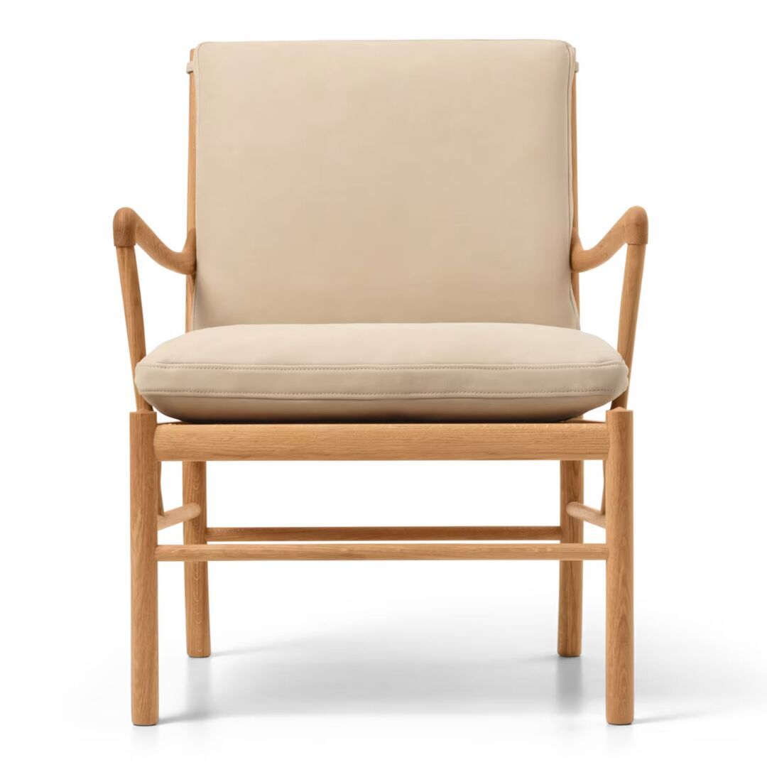 Carl Hansen & Søn OW 149 Chair mit Lederbezug von Carl Hansen & Son Terra Lime 20365, Eiche geölt