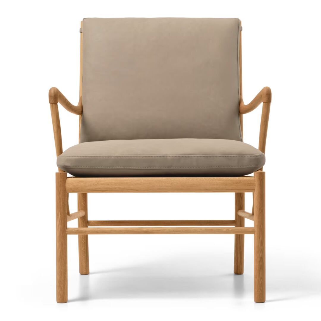 Carl Hansen & Søn OW 149 Chair mit Lederbezug von Carl Hansen & Son Terra Marble 20366, Eiche geölt