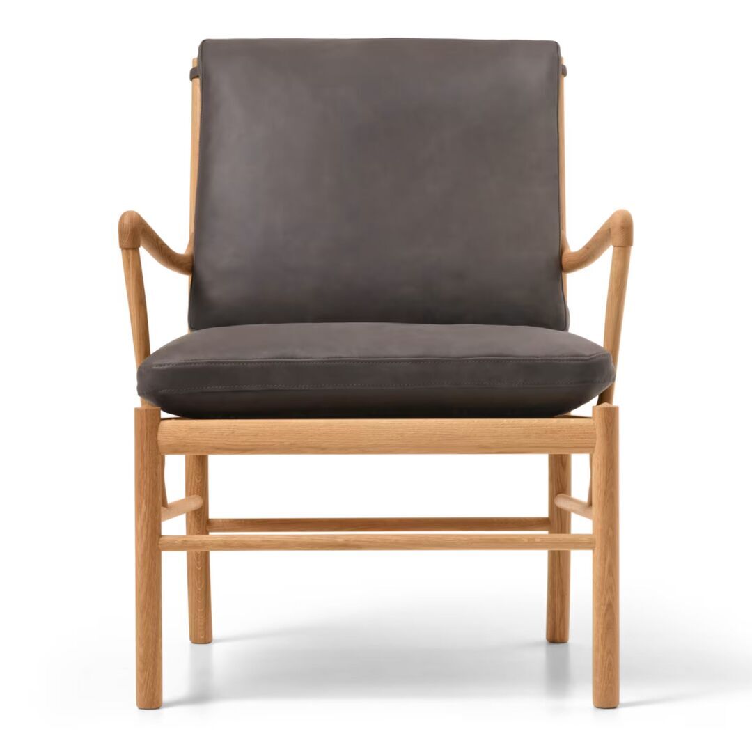 Carl Hansen & Søn OW 149 Chair mit Lederbezug von Carl Hansen & Son Terra Raku 20367, Eiche geölt