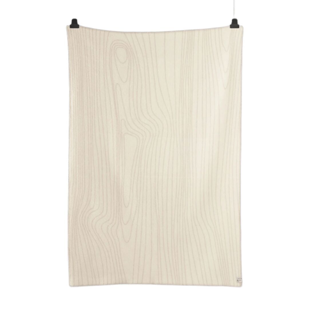 Røros Tweed Lammwolldecke Skog 135 x 200 cm von Røros Tweed Beige/Natur