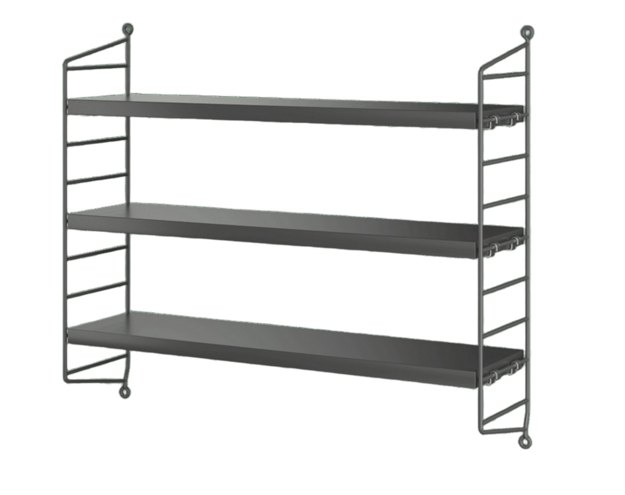 String Furniture String Pocket Dunkelgrau / Dunkelgrau