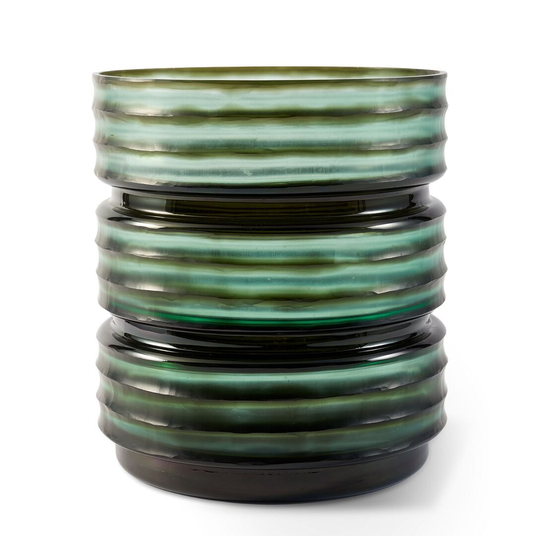 Pols Potten Glasvase Layer von Pols Potten Dunkelgrün