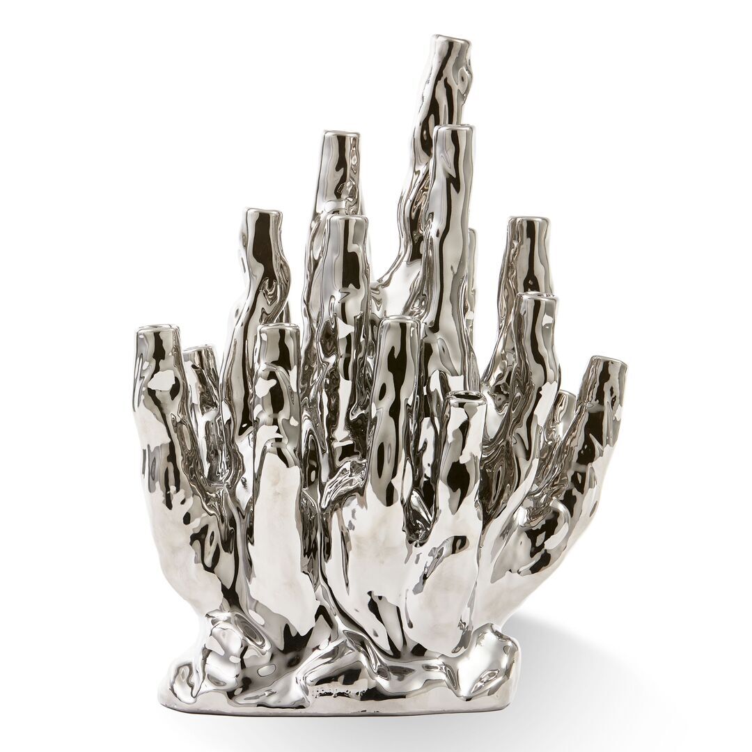 Pols Potten Coral Vase von Pols Potten Silber, 20-Tulips