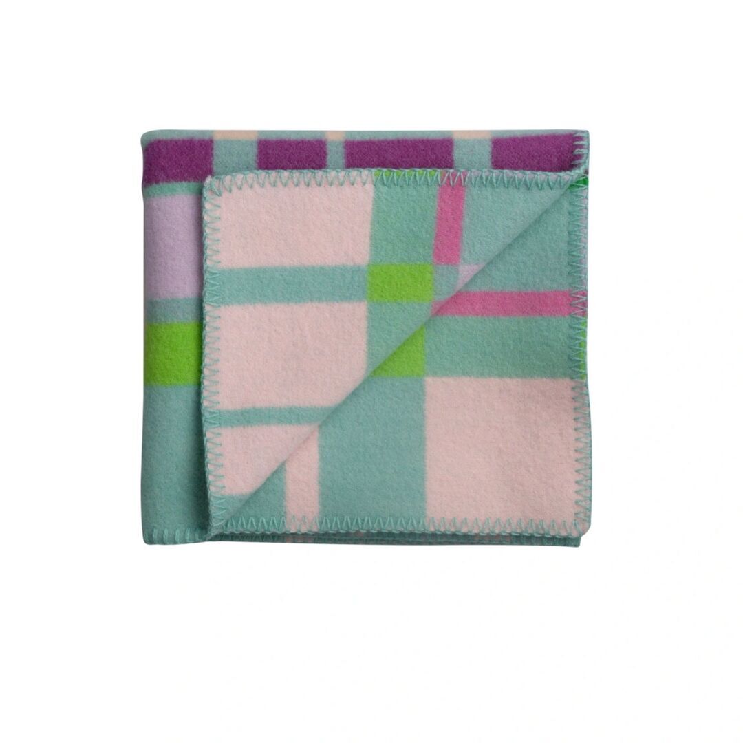 Røros Tweed,Baby Lammwolldecke City 67 x 100 cm von Røros Tweed,Mint,Wohntextilien,Plaids