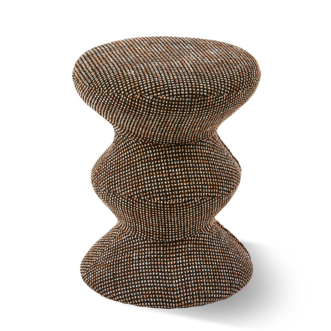 Pols Potten Polsterhocker Zig Zag Soft von Pols Potten Dunkelbraun
