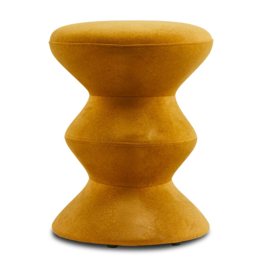 Pols Potten Polsterhocker Zig Zag Soft von Pols Potten Gelb