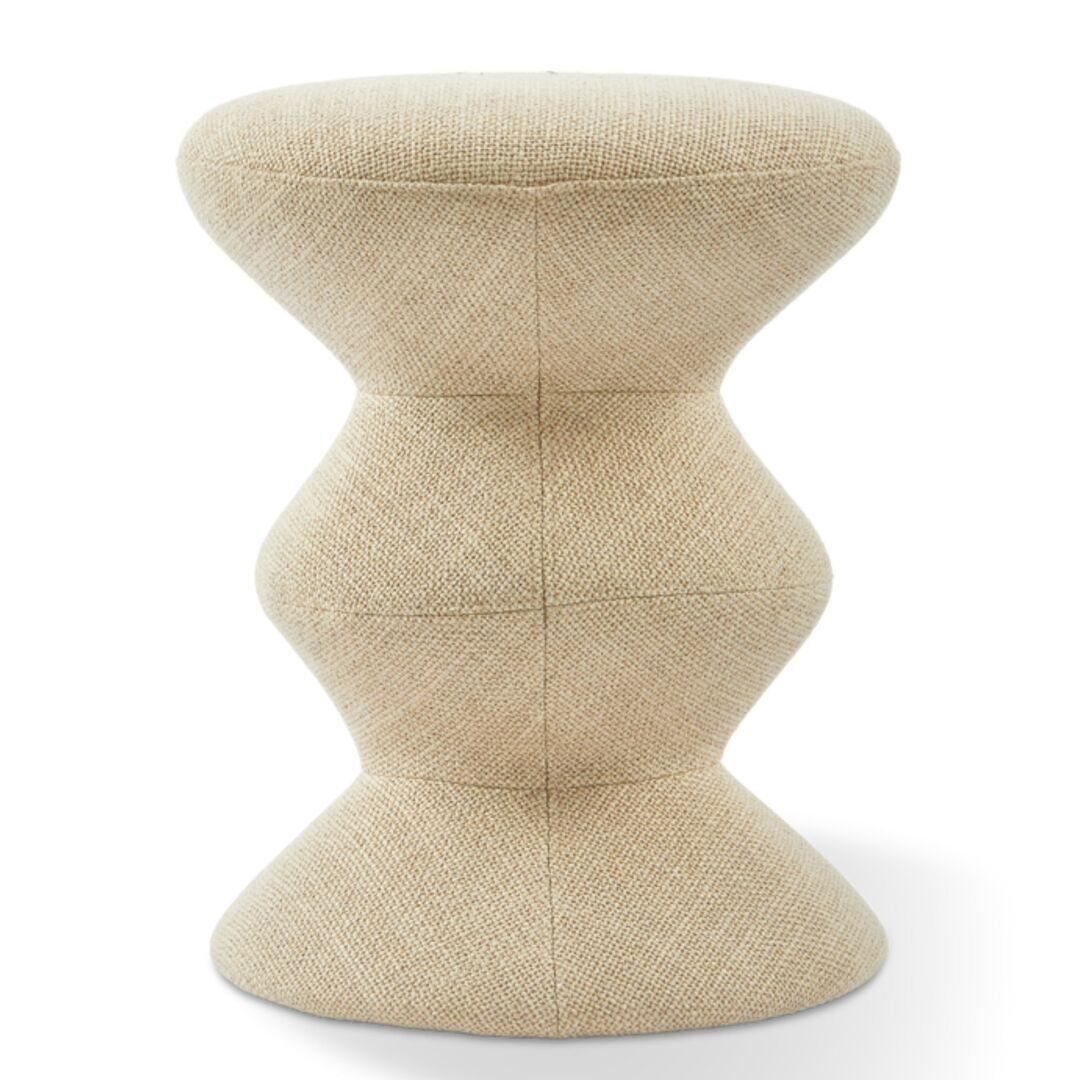 Pols Potten Polsterhocker Zig Zag Soft von Pols Potten Beige