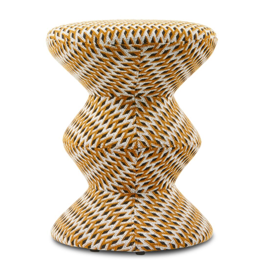 Pols Potten Polsterhocker Zig Zag Soft von Pols Potten Ocker