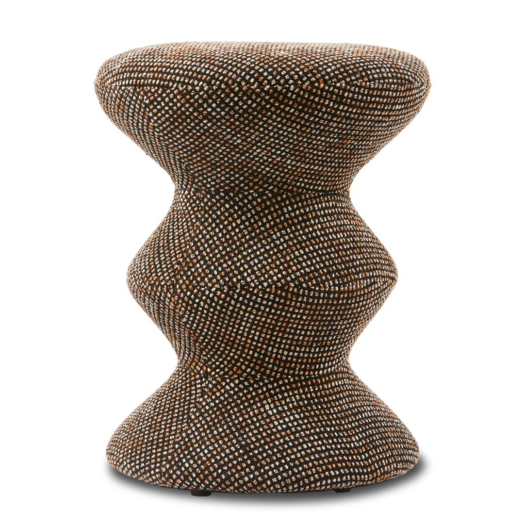 Pols Potten Polsterhocker Zig Zag Soft von Pols Potten Dunkelbraun