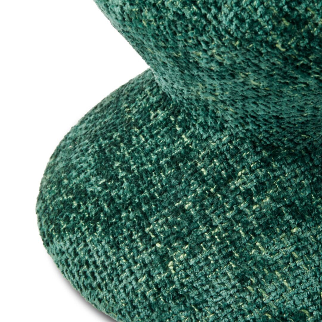 Pols Potten Polsterhocker Zig Zag Soft von Pols Potten Dunkelgrün