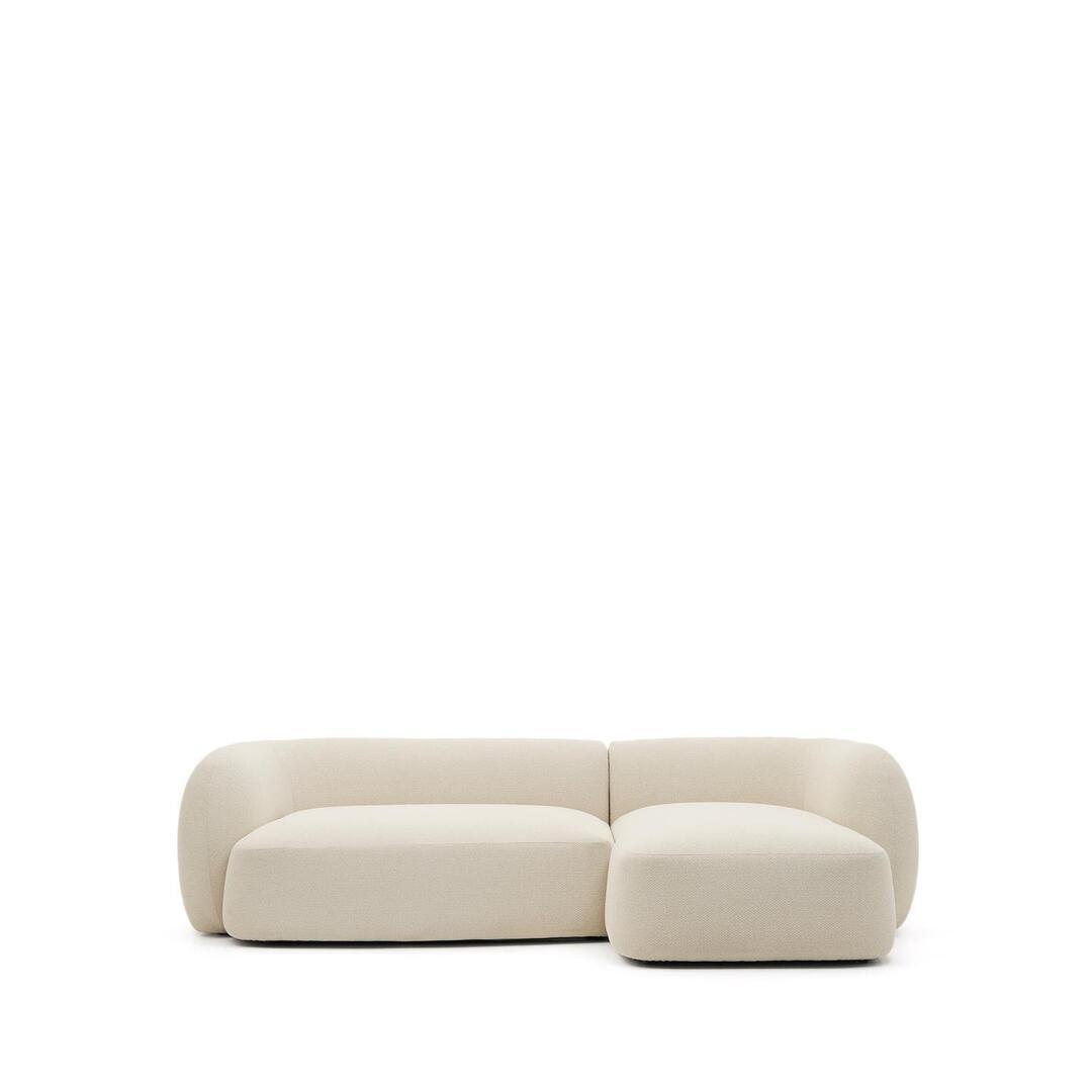 Kave Home 3-Sitzer Bouclé Sofa Martina von Kave Home Rechts, Off-White - Bouclé