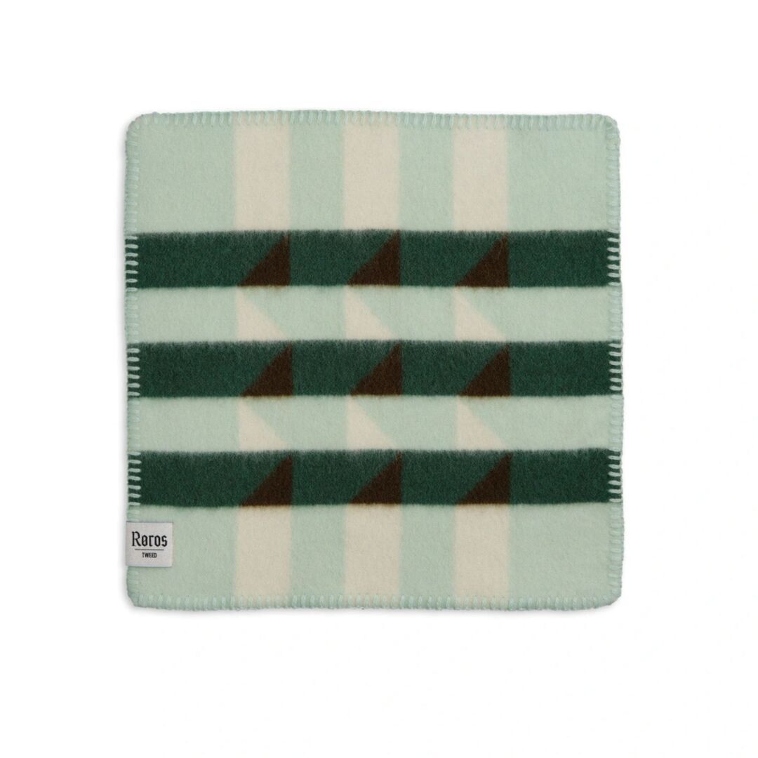 Røros Tweed Sitzkissen aus Lammwolle Kvam im 4er Set von Røros Tweed Green