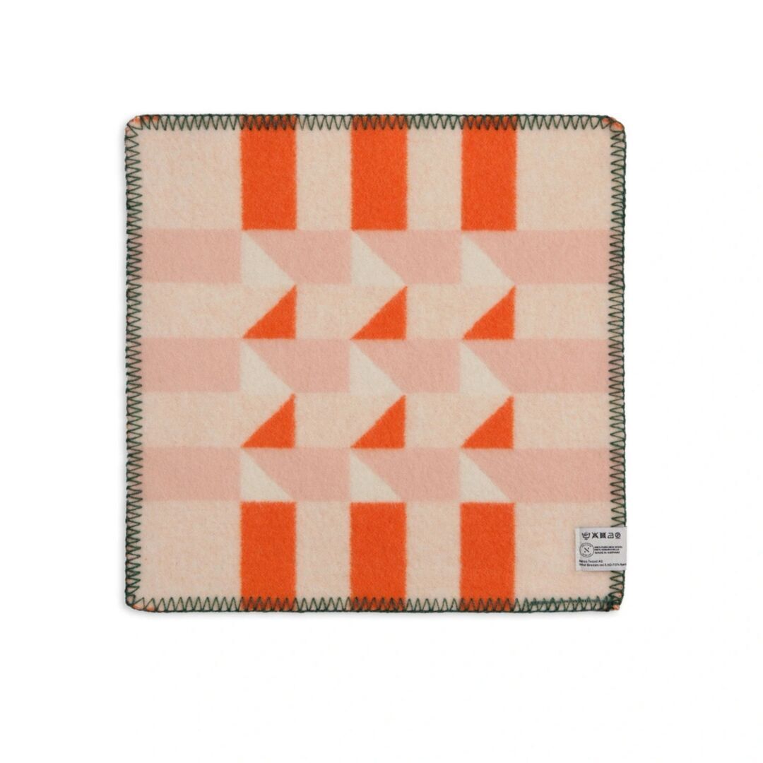 Røros Tweed Sitzkissen aus Lammwolle Kvam im 4er Set von Røros Tweed Orange