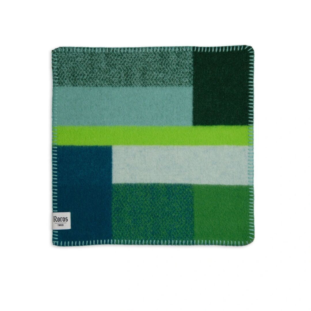 Røros Tweed Sitzkissen aus Lammwolle Mikkel im 4er Set von Røros Tweed Grün