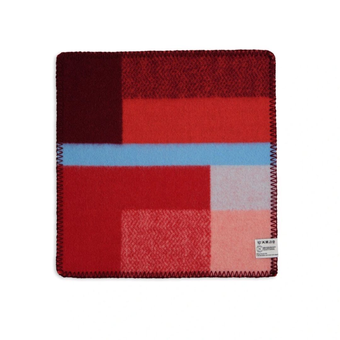 Røros Tweed Sitzkissen aus Lammwolle Mikkel im 4er Set von Røros Tweed Rot