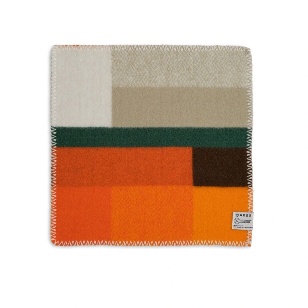 Røros Tweed Sitzkissen aus Lammwolle Mikkel im 4er Set von Røros Tweed Orange