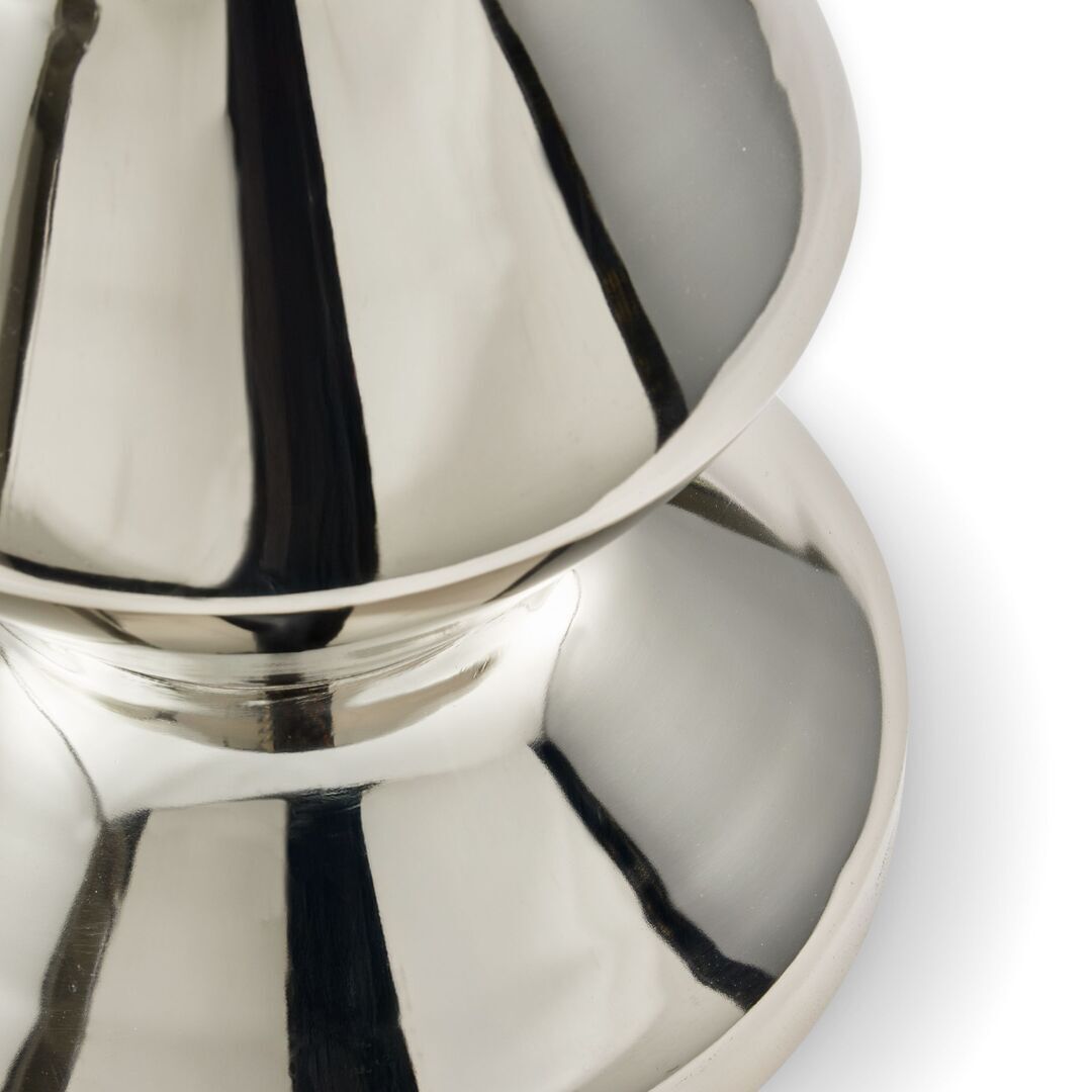 Pols Potten Metallhocker Zig Zag von Pols Potten Silber