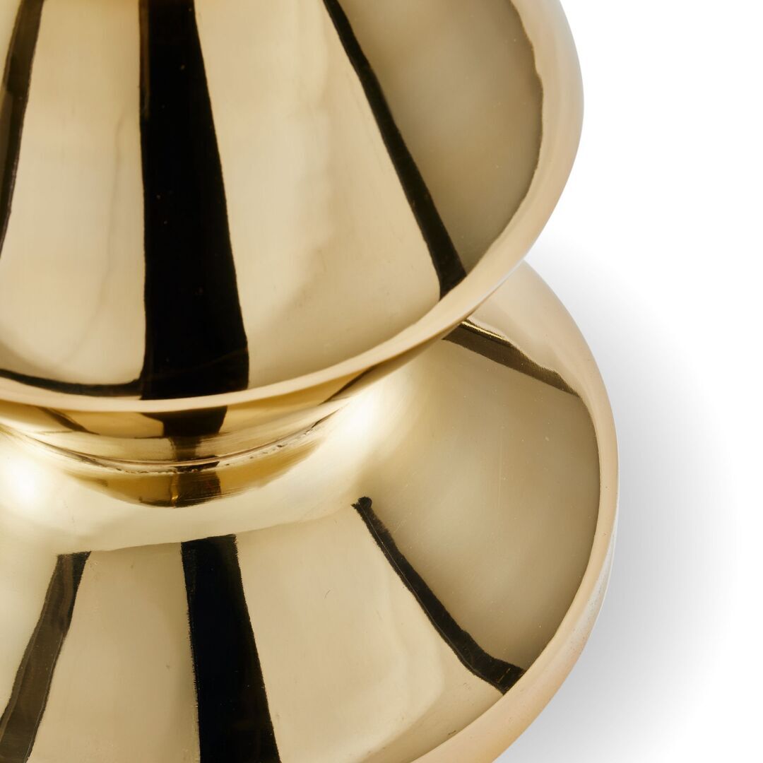 Pols Potten Metallhocker Zig Zag von Pols Potten Gold