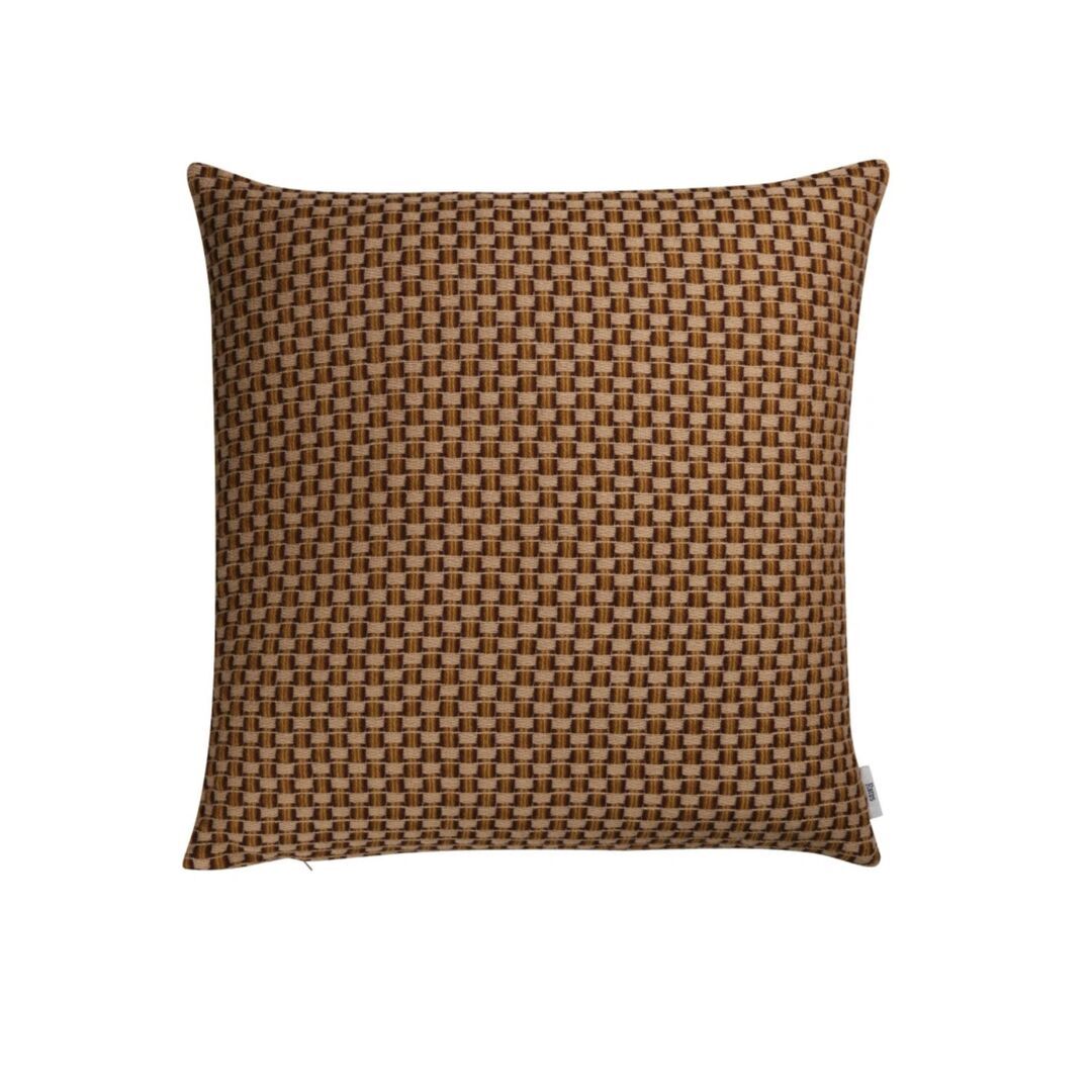 Røros Tweed Lammwollkissen Isak 60 x 60 cm von Røros Tweed Chestnut