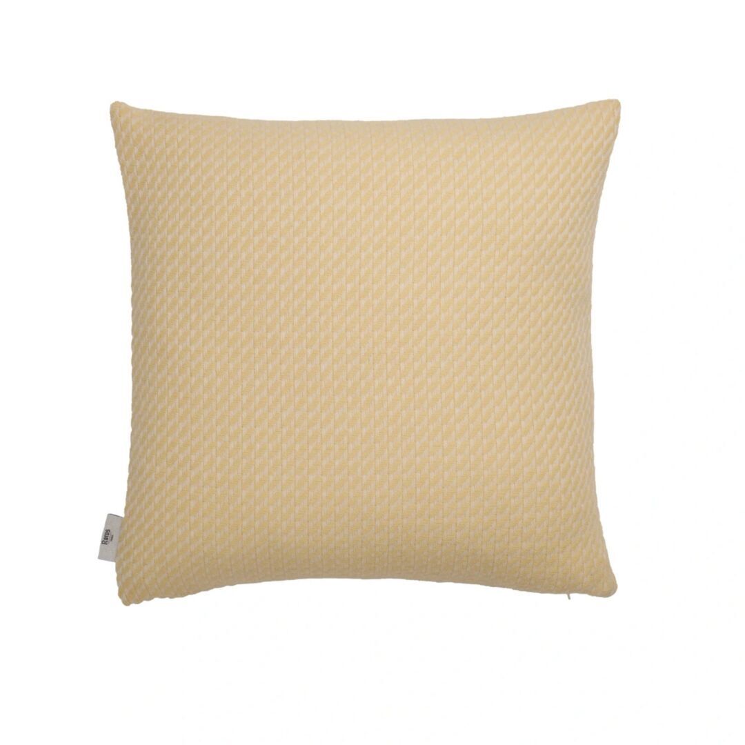 Røros Tweed Lammwollkissen Mello 50 x 50 cm von Røros Tweed Lemon yellow