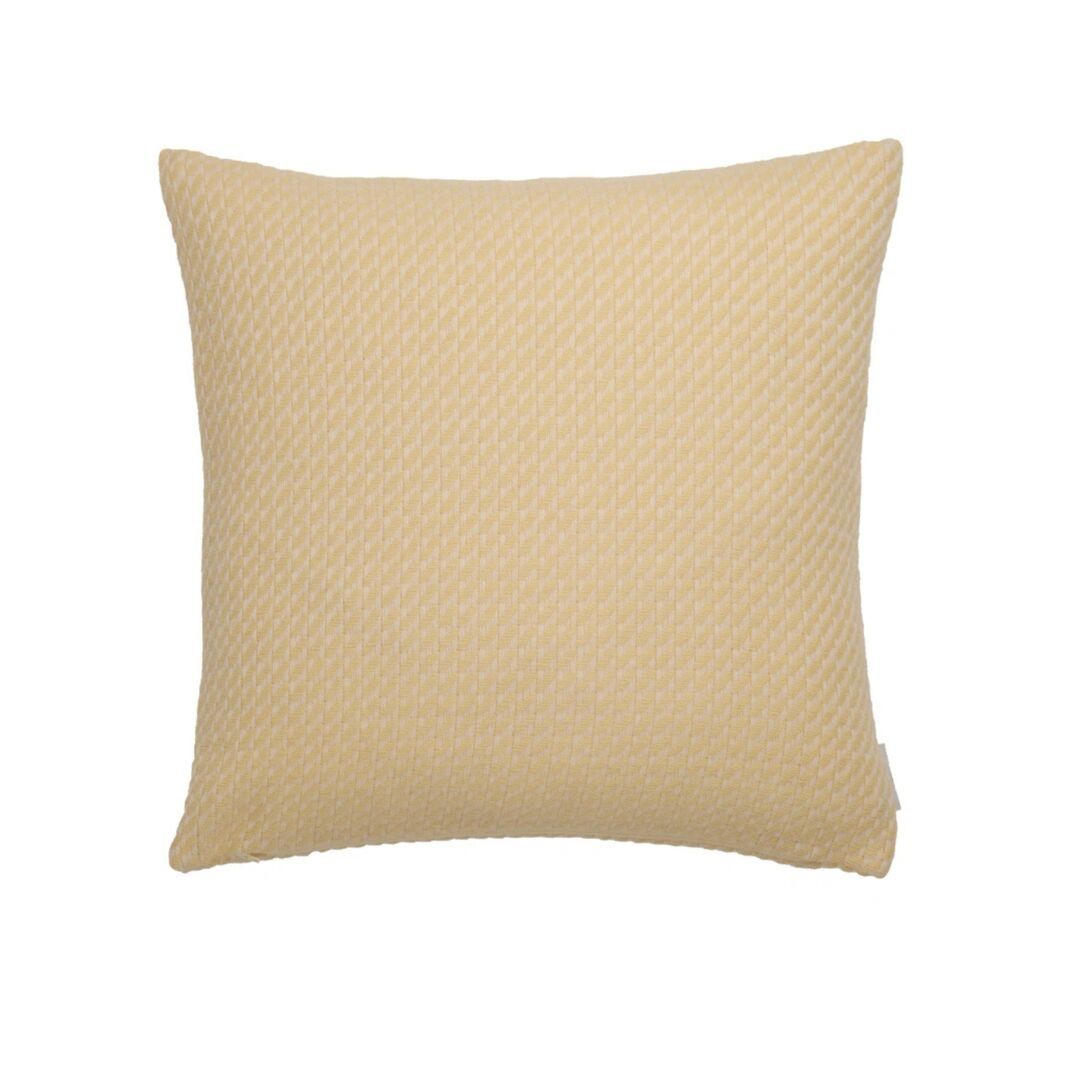 Røros Tweed Lammwollkissen Mello 50 x 50 cm von Røros Tweed Lemon yellow