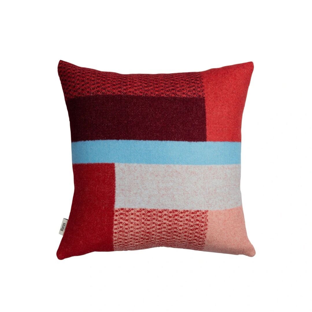 Røros Tweed Lammwollkissen Mikkel 50 x 50 cm von Røros Tweed Rot