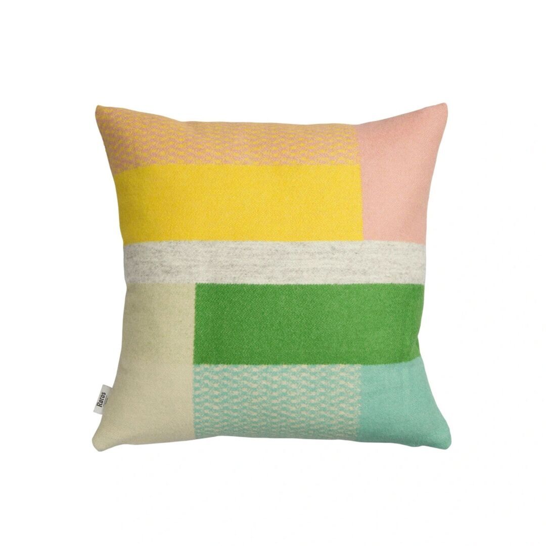 Røros Tweed Lammwollkissen Mikkel 50 x 50 cm von Røros Tweed Pastell