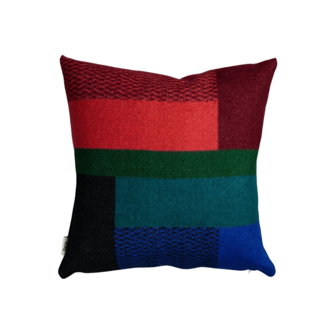 Røros Tweed Lammwollkissen Mikkel 50 x 50 cm von Røros Tweed Dunkel 