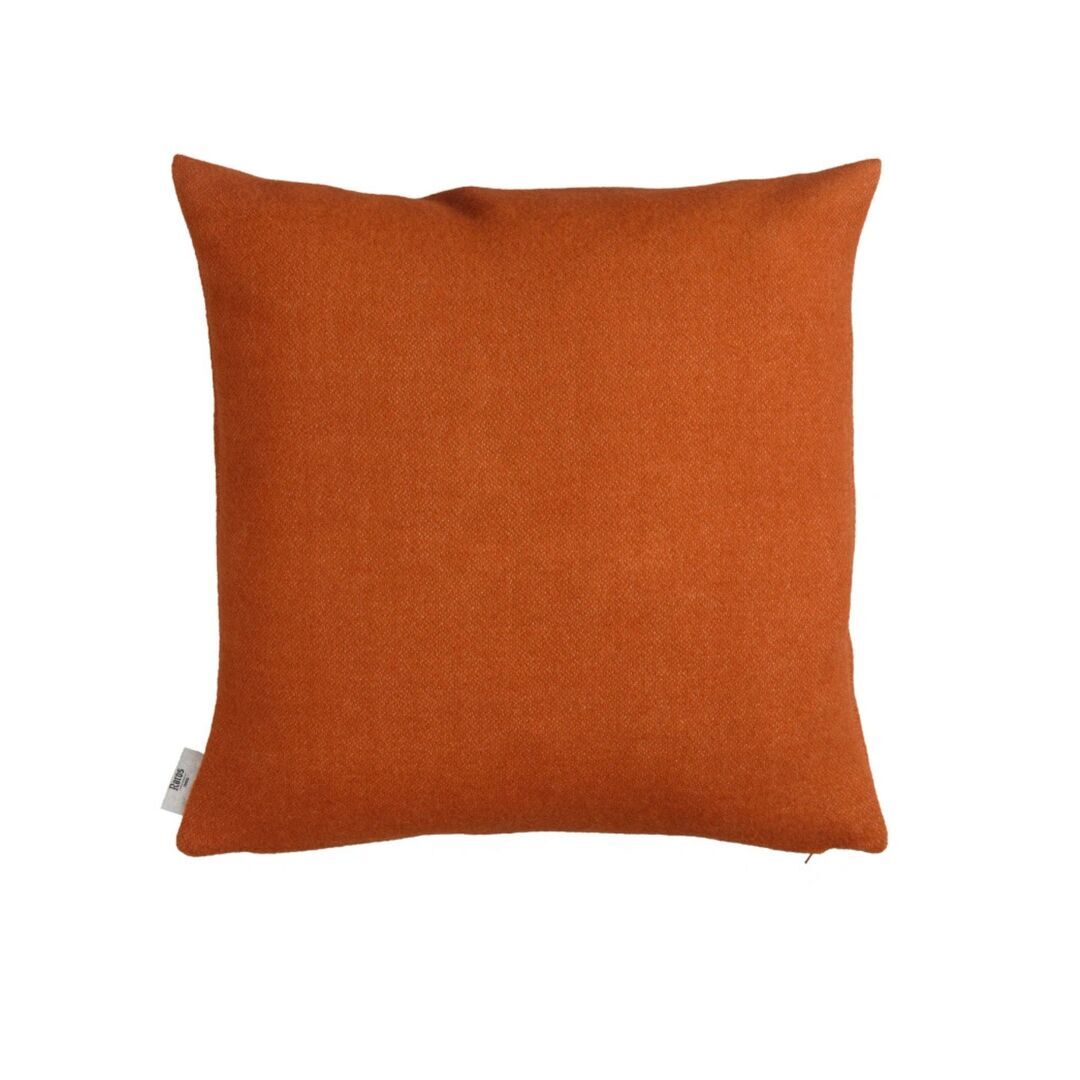 Røros Tweed Lammwollkissen Stemor 50 x 50 cm von Røros Tweed Rostrot