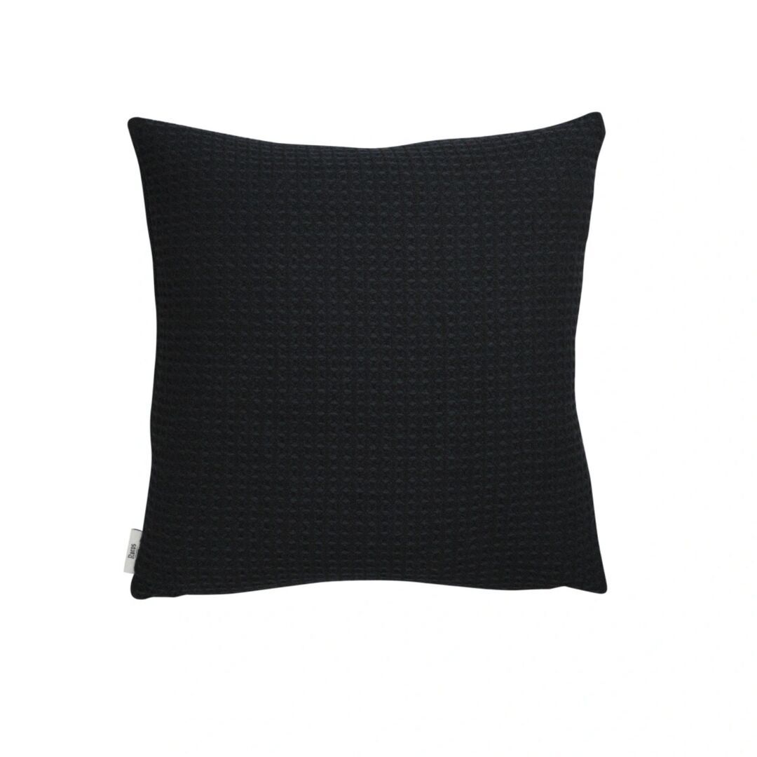 Røros Tweed Lammwollkissen Vega 50 x 50 cm von Røros Tweed Schwarz