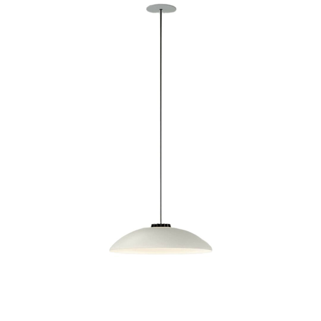 Santa & Cole Pendelleuchte HeadLed Metallic S von Santa & Cole White, 3 M / 118.1", White Built-In (Not Dimmable)