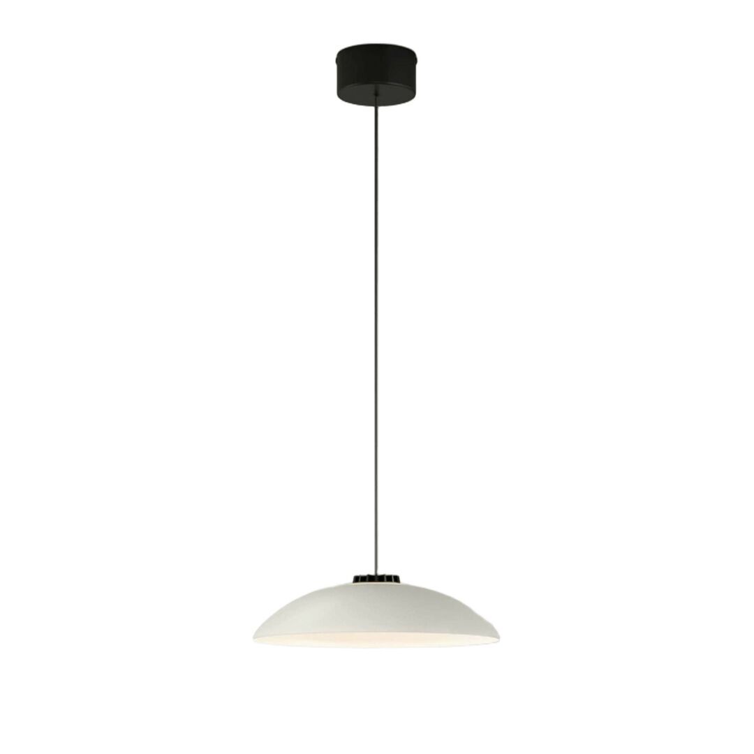 Santa & Cole Pendelleuchte HeadLed Metallic S von Santa & Cole White, 8 M / 315", Black Surface (Not Dimmable)