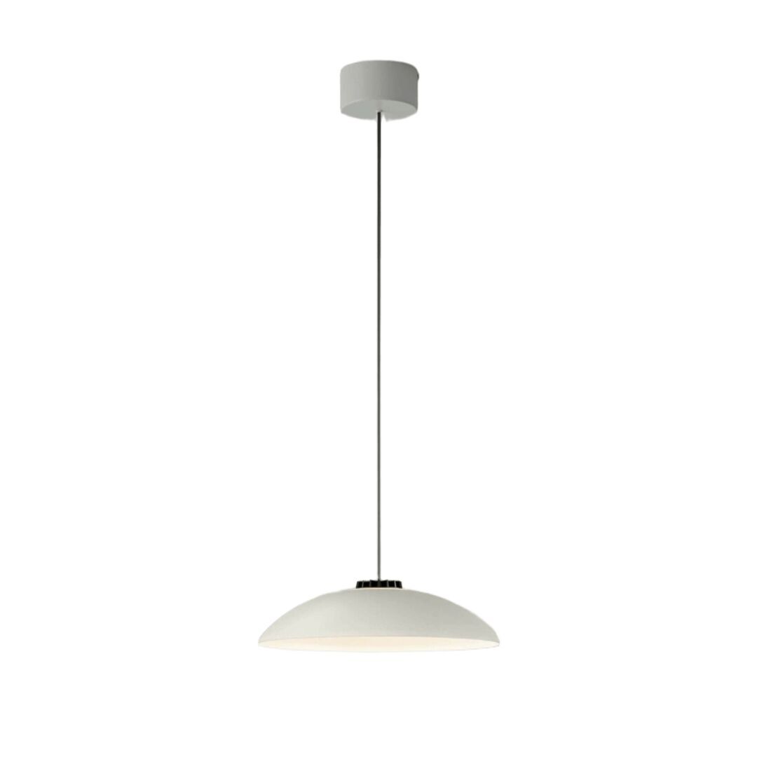 Santa & Cole Pendelleuchte HeadLed Metallic S von Santa & Cole White, 8 M / 315", White Surface Dimmable 1-10V