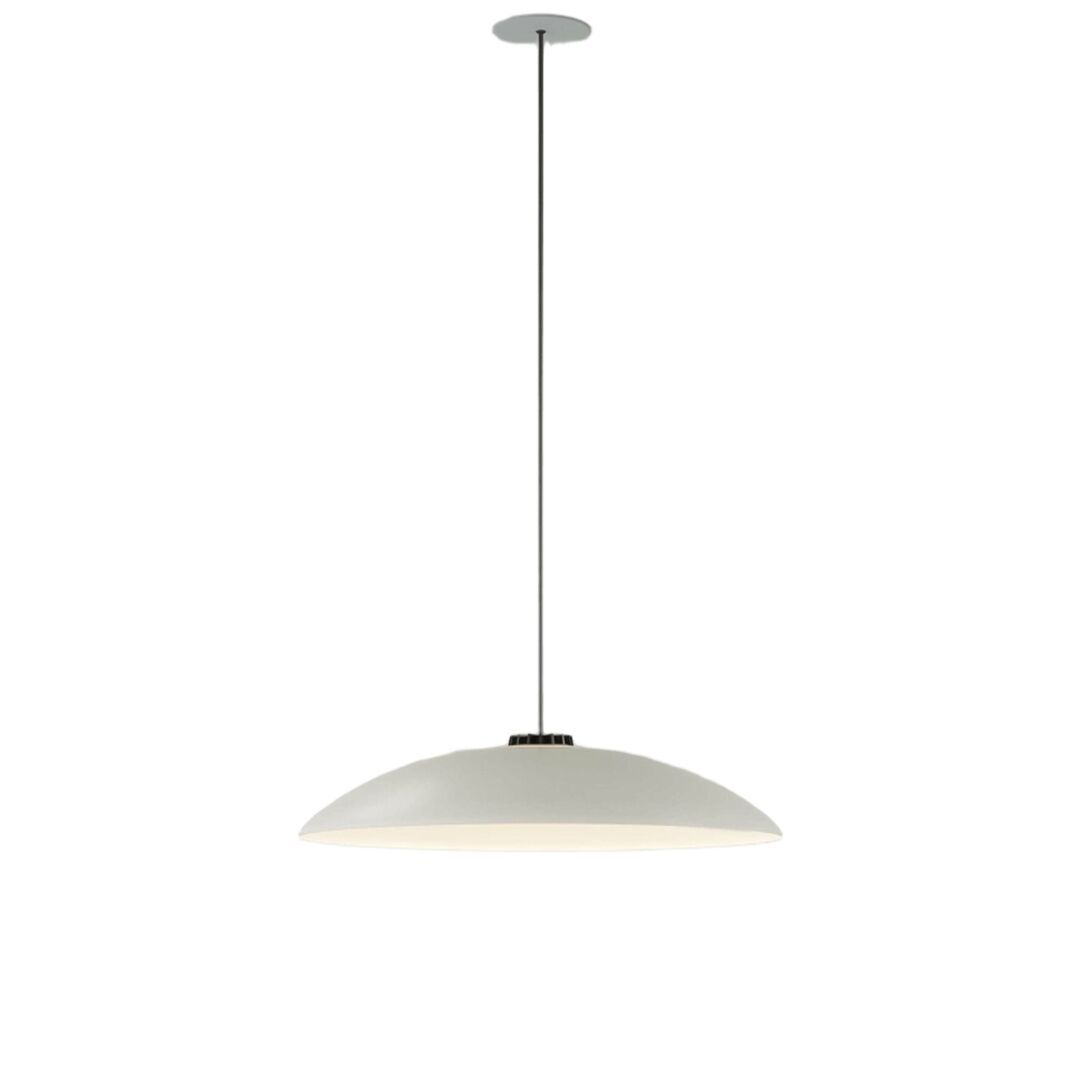 Santa & Cole Pendelleuchte HeadLed Metallic M von Santa & Cole White, 3 M / 118.1", White Built-In (Not Dimmable)