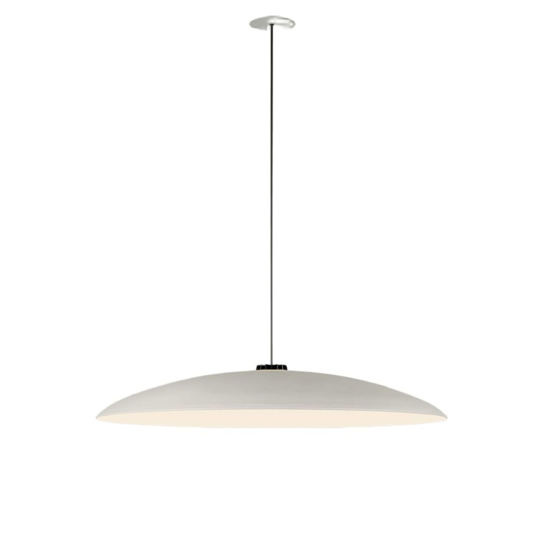 Santa & Cole Pendelleuchte HeadLed Metallic L von Santa & Cole White, 3 M / 118.1", White Built-In (Not Dimmable)
