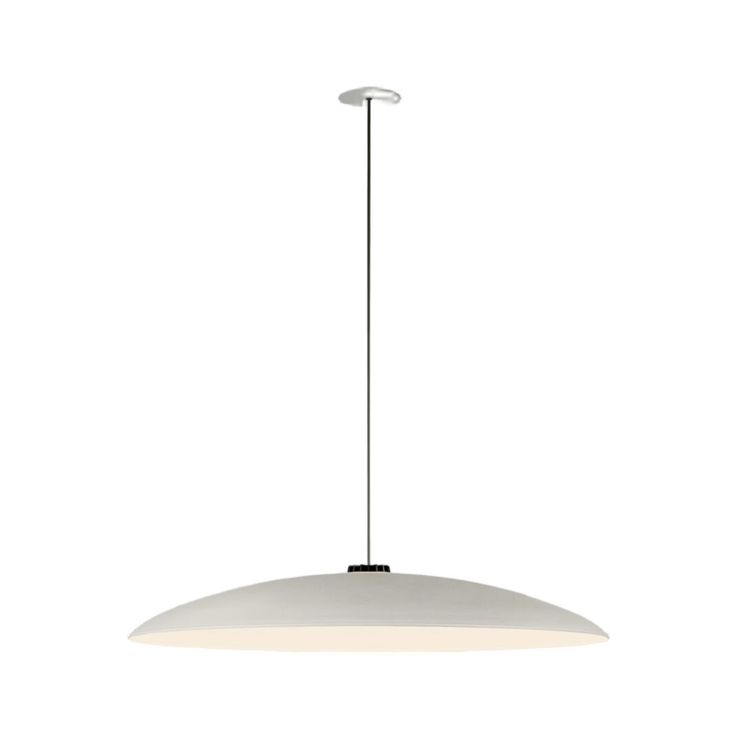 Santa & Cole Pendelleuchte HeadLed Metallic L von Santa & Cole White, 8 M / 315", White Built-In (Not Dimmable)