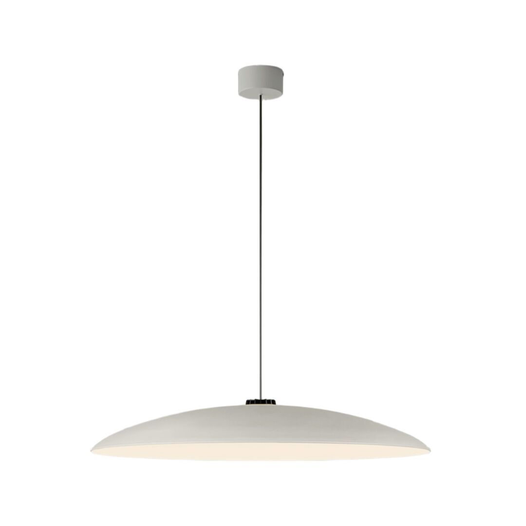 Santa & Cole Pendelleuchte HeadLed Metallic L von Santa & Cole White, 8 M / 315", White Surface Dimmable DALI