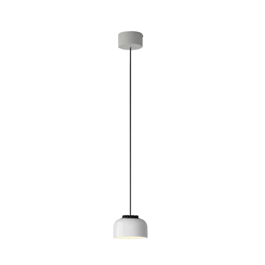 Santa & Cole Pendelleuchte HeadLed Ceramic S von Santa & Cole Hellrosa RAL 3015, White, Weiss / Weiss, 8 M / 315", White Surface (Not Dimmable)