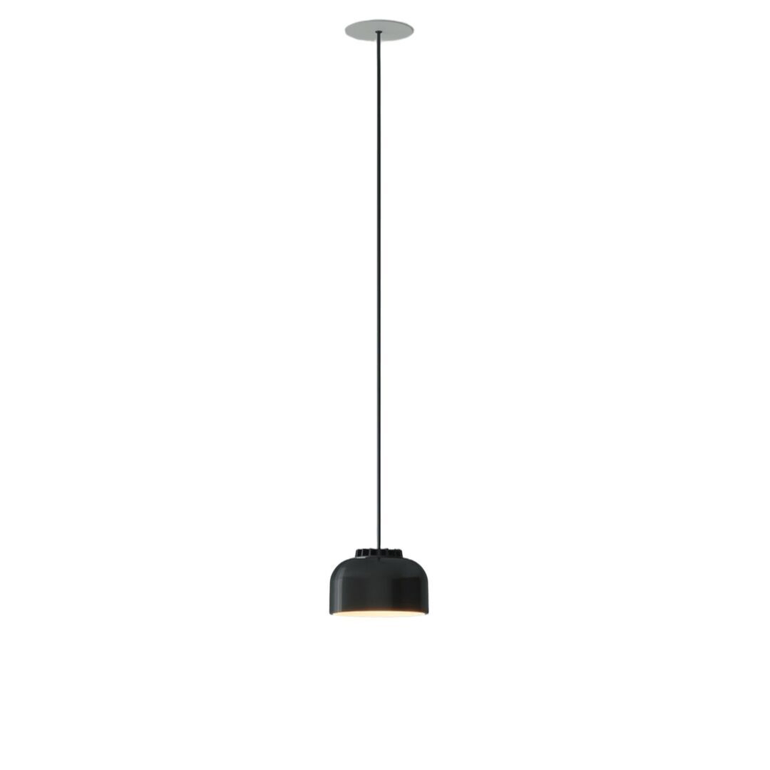 Santa & Cole Pendelleuchte HeadLed Ceramic S von Santa & Cole Hellrosa RAL 3015, Black, Weiss / Weiss, 3 M / 118.1", White Built-In (Not Dimmable)