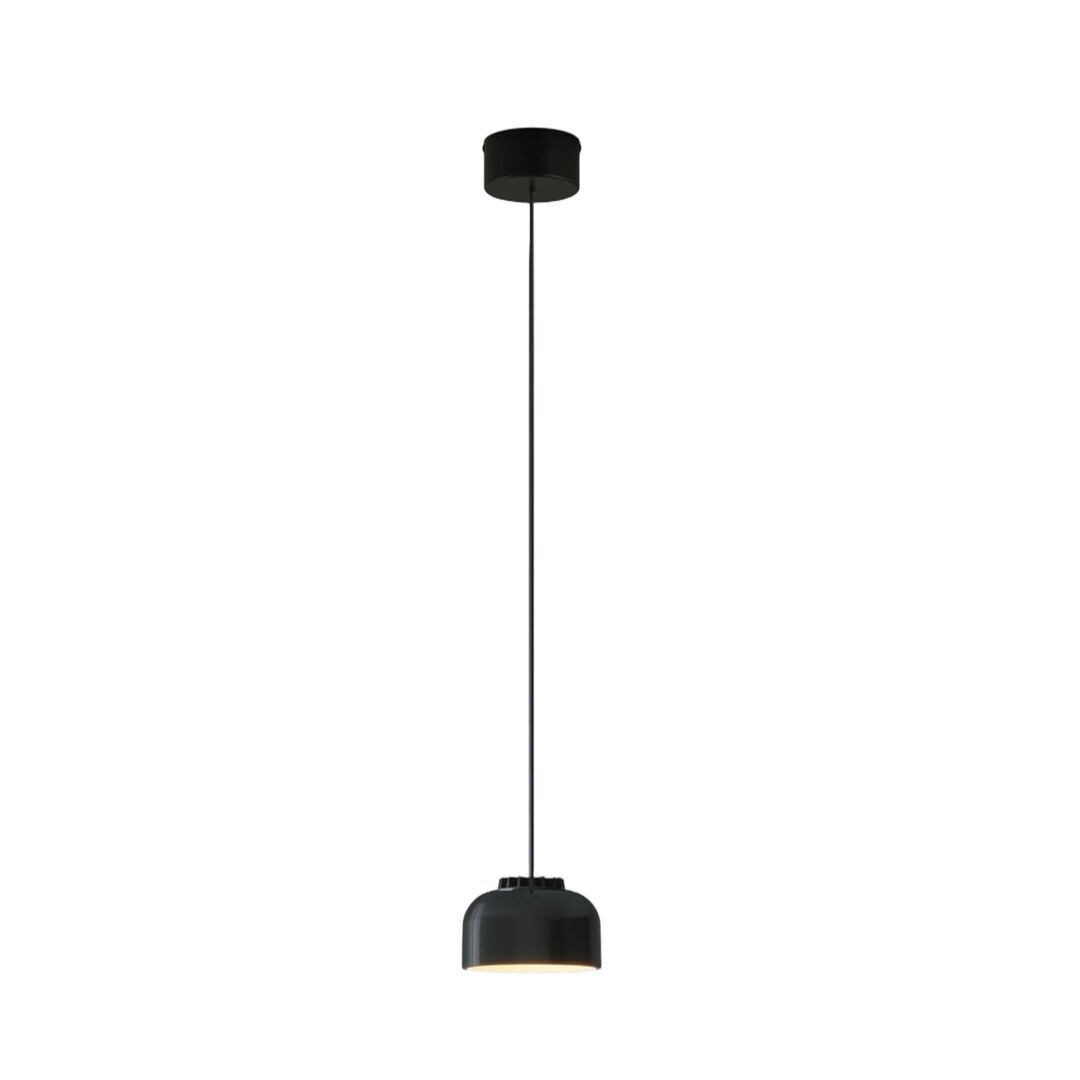 Santa & Cole Pendelleuchte HeadLed Ceramic S von Santa & Cole Hellrosa RAL 3015, Black, Weiss / Weiss, 8 M / 315", Black Surface (Not Dimmable)