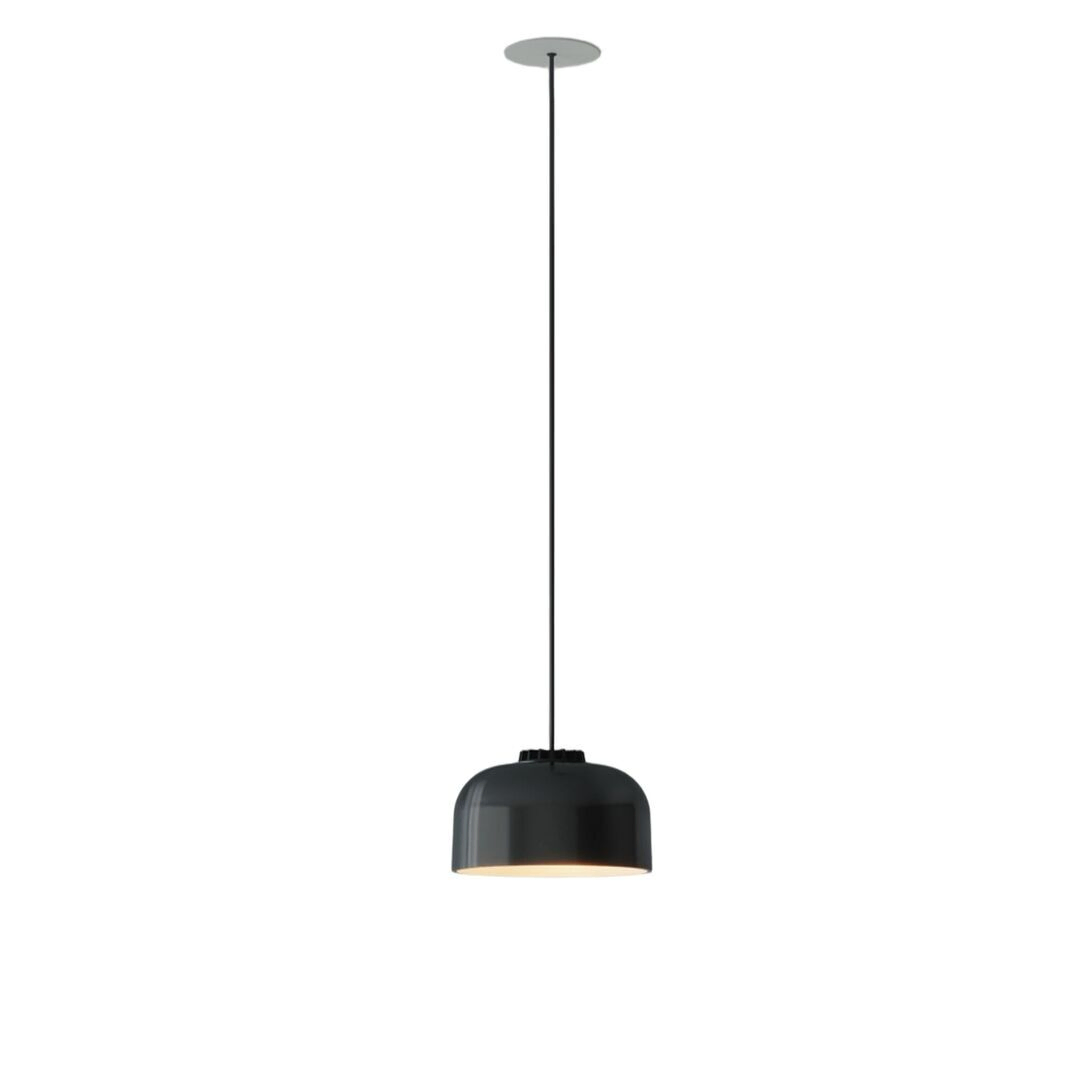 Santa & Cole Pendelleuchte HeadLed Ceramic L von Santa & Cole  Hellrosa RAL 3015, Black, Weiss / Weiss, 3 M / 118.1", White Surface Dimmable 1-10V