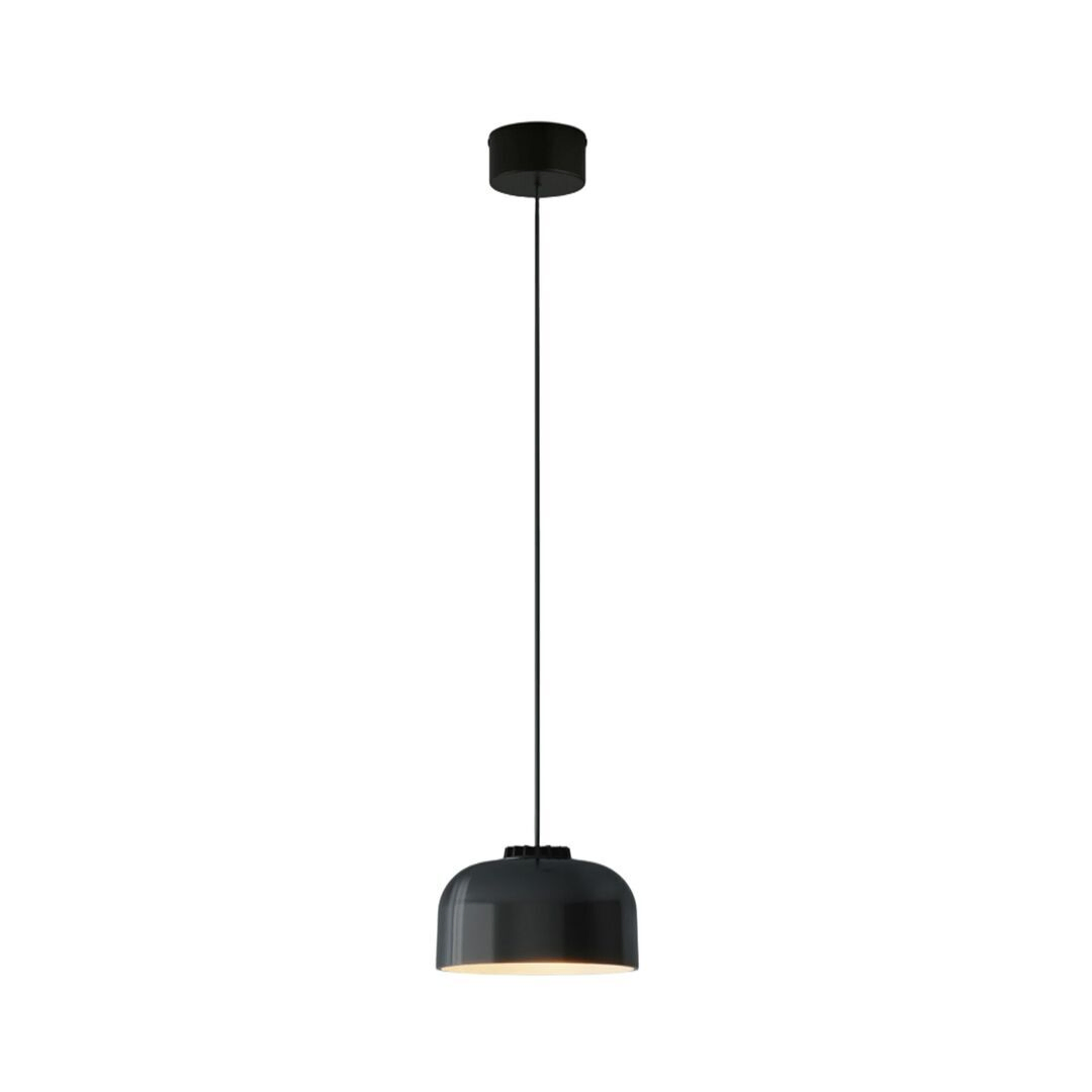 Santa & Cole Pendelleuchte HeadLed Ceramic L von Santa & Cole  Hellrosa RAL 3015, Black, Weiss / Weiss, 8 M / 315", Black Surface (Not Dimmable)