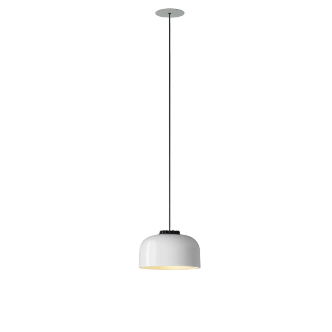 Santa & Cole Pendelleuchte HeadLed Ceramic L von Santa & Cole  Hellrosa RAL 3015, White, Weiss / Weiss, 3 M / 118.1", White Built-In (Not Dimmable)