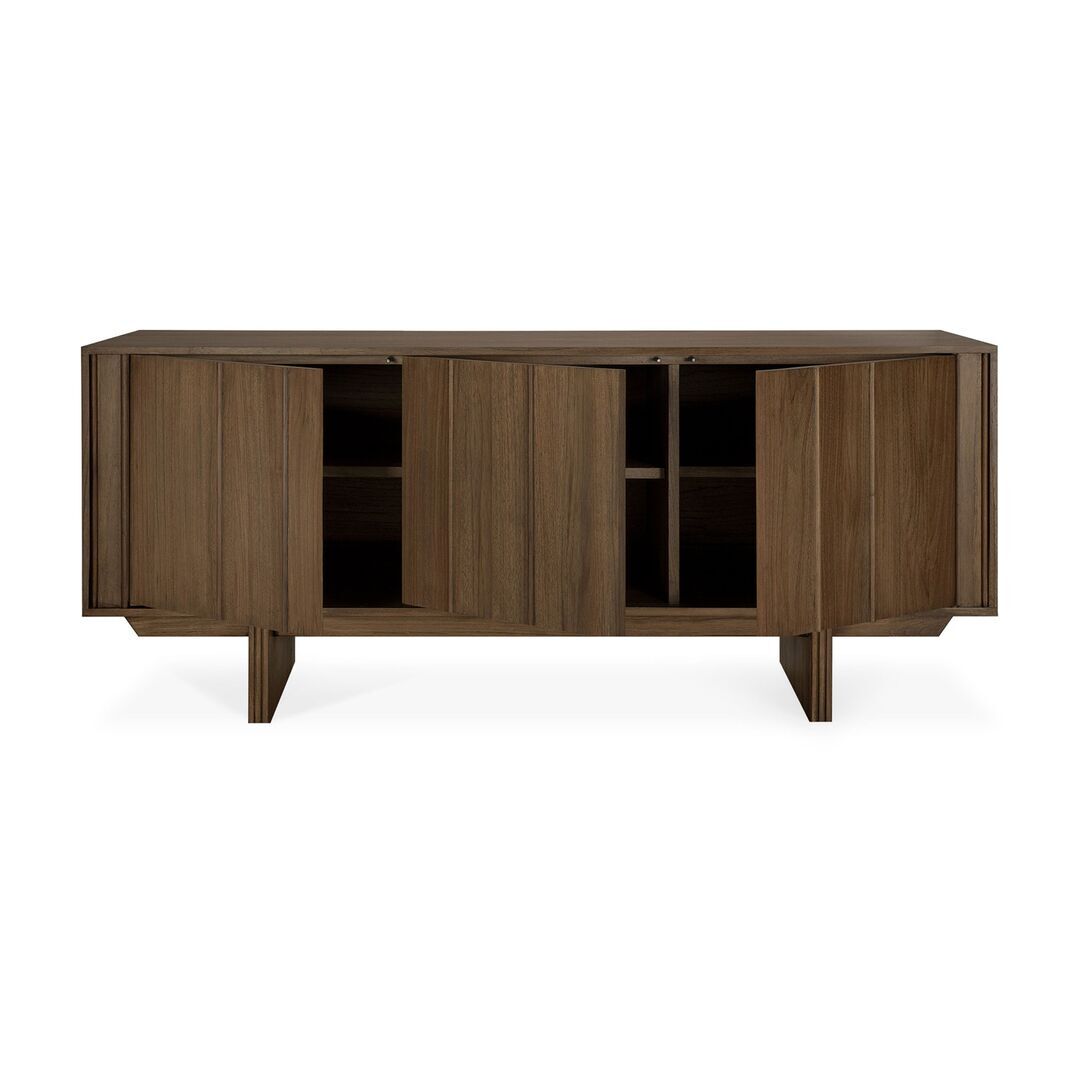 Ethnicraft_14322_Pillar_sideboard_varnsihed_teak_Wild_Brown_3_doors