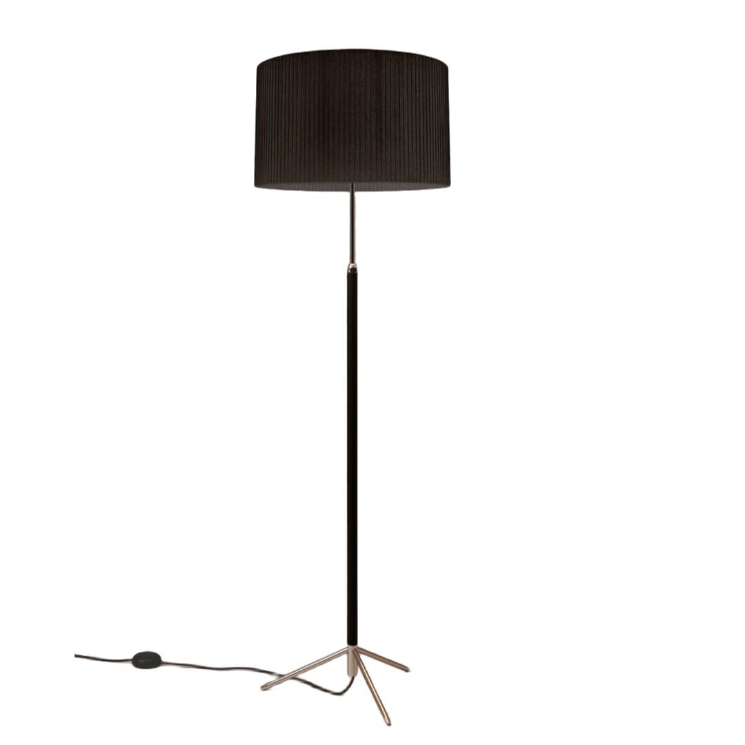 Santa & Cole Stehleuchten Pie de Salón G2 von Santa & Cole Black Ribbon, Chrome-Plated