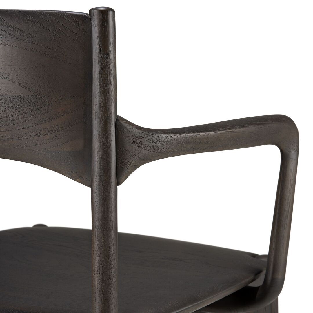 Ethnicraft_11575_PI_Stuhl_varnished_teak_Dark_Braun_mit_Armelehn_Details
